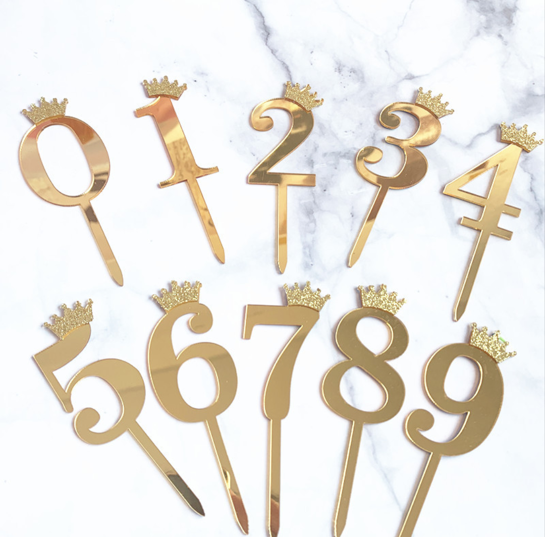 NUMBER CAKE TOPPER