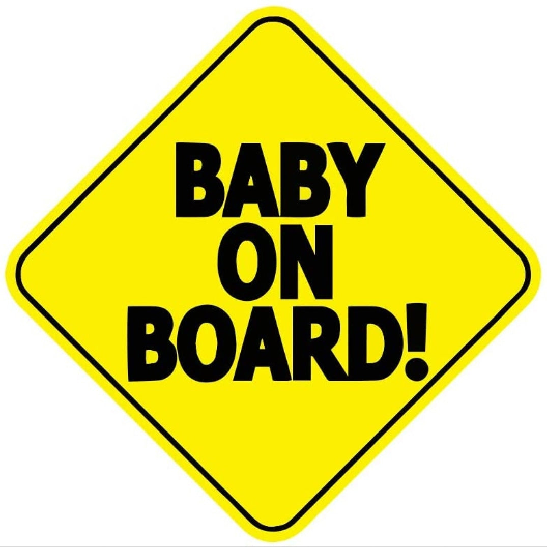 BABY ON BOARD PLAQUE