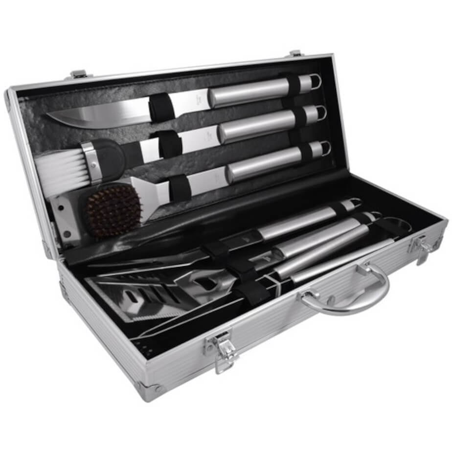 CASED 12PC BBQ SET