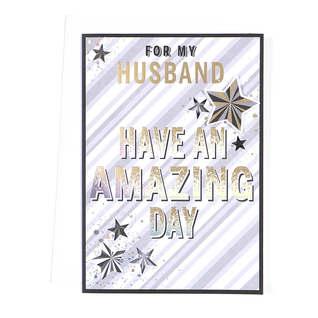 AMAZING HUSBAND BIRTHDAY CARD
