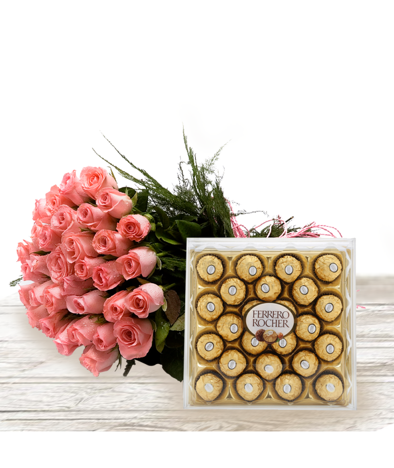 Pink Roses & Chocolates