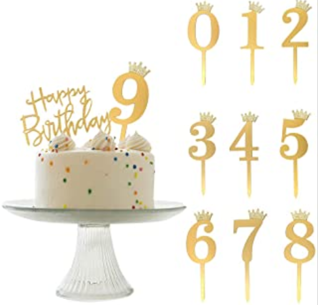 NUMBER CAKE TOPPER