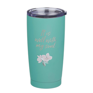 IT IS WELL STAINLESS STEEL MUG IN GREEN