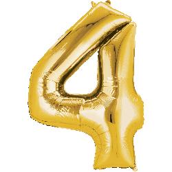 40 Inch Number 4 Foil Balloon
