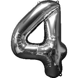 40 Inch Number 4 Foil Balloon