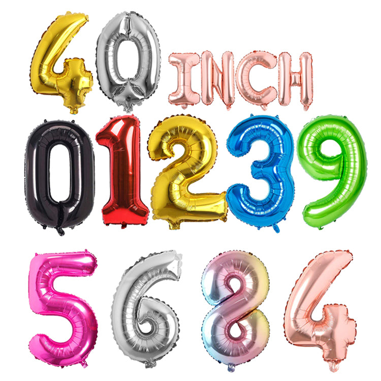 40" NUMBER FOIL BALLOON