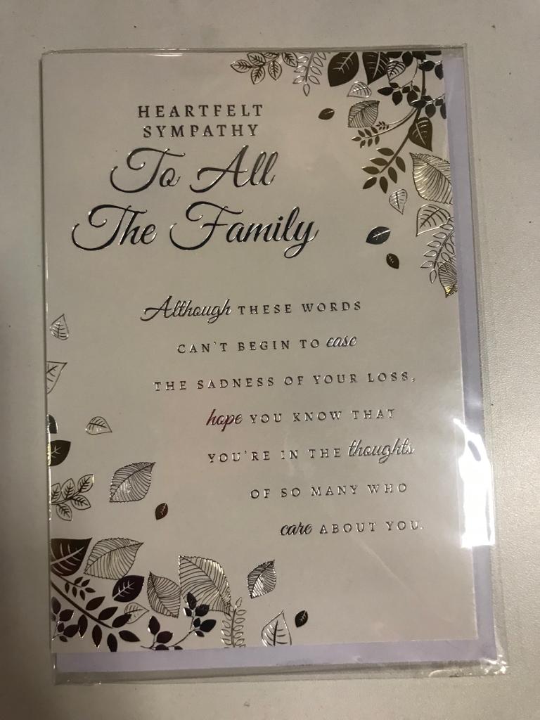 SYMPATHY GIFT CARD