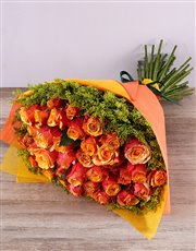 Cherry Brandy Roses Bouquet