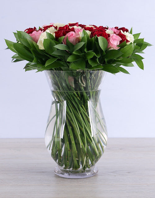 Luscious Mixed Rose Arrangement