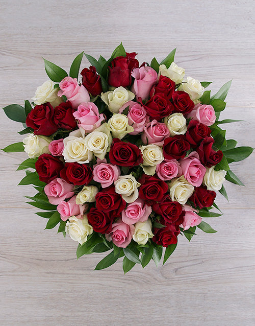 Luscious Mixed Rose Arrangement