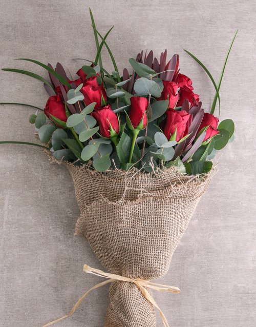 Red Roses and Romance Combo