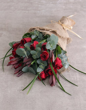 Red Roses and Romance Combo