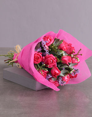 Cerise Rose Bouquet