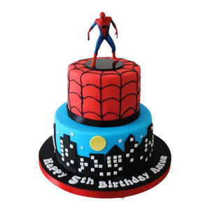 Adventurous Spiderman Tier Cake