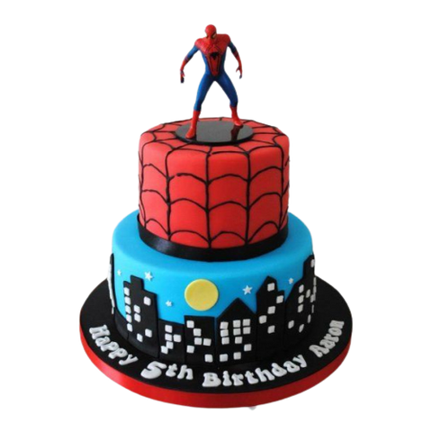 Adventurous Spiderman Tier Cake